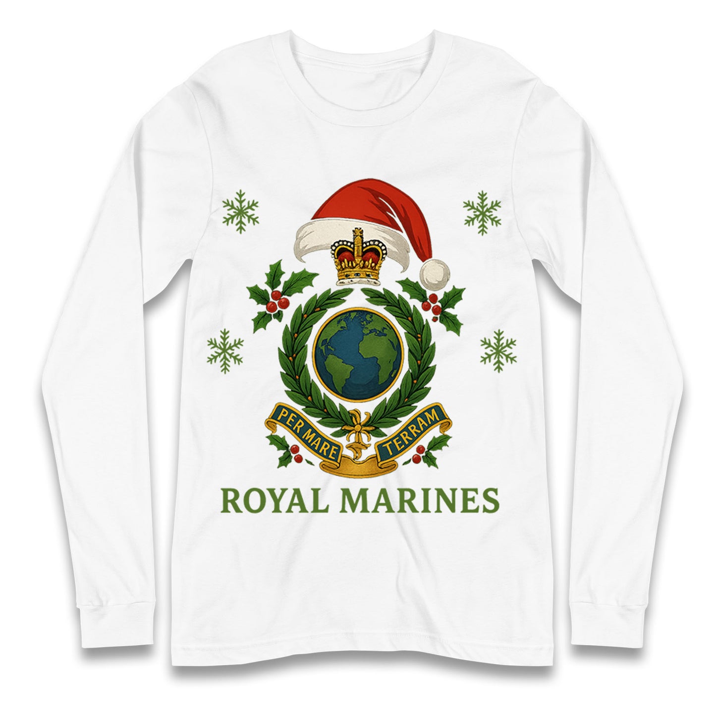 Royal Marines Christmas Longsleeve T Shirt