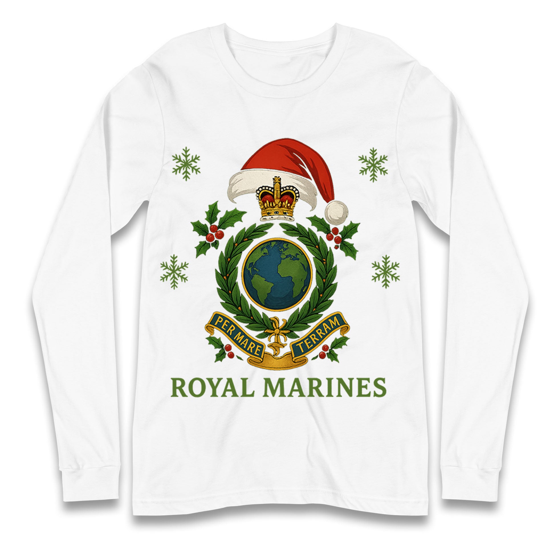 Royal Marines Christmas Longsleeve T Shirt
