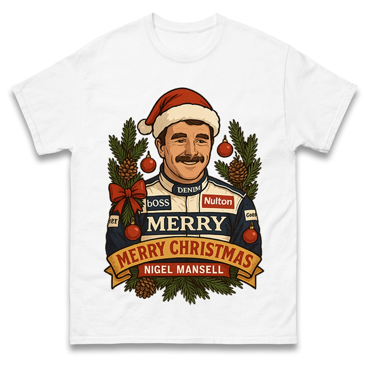 Nigel Mansell Christmas T Shirt