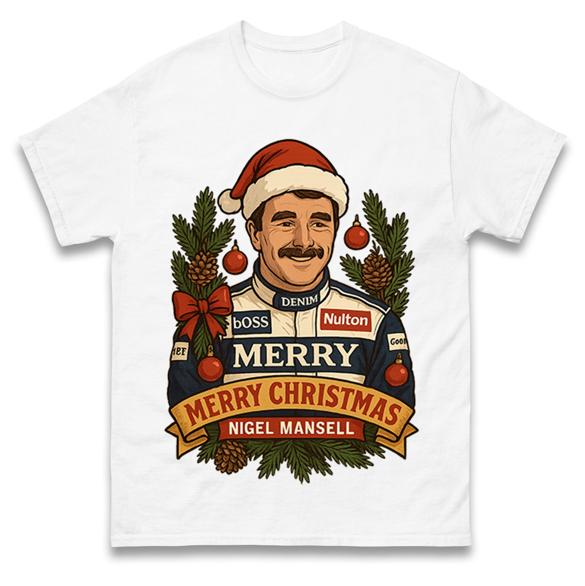 Nigel Mansell Christmas T Shirt