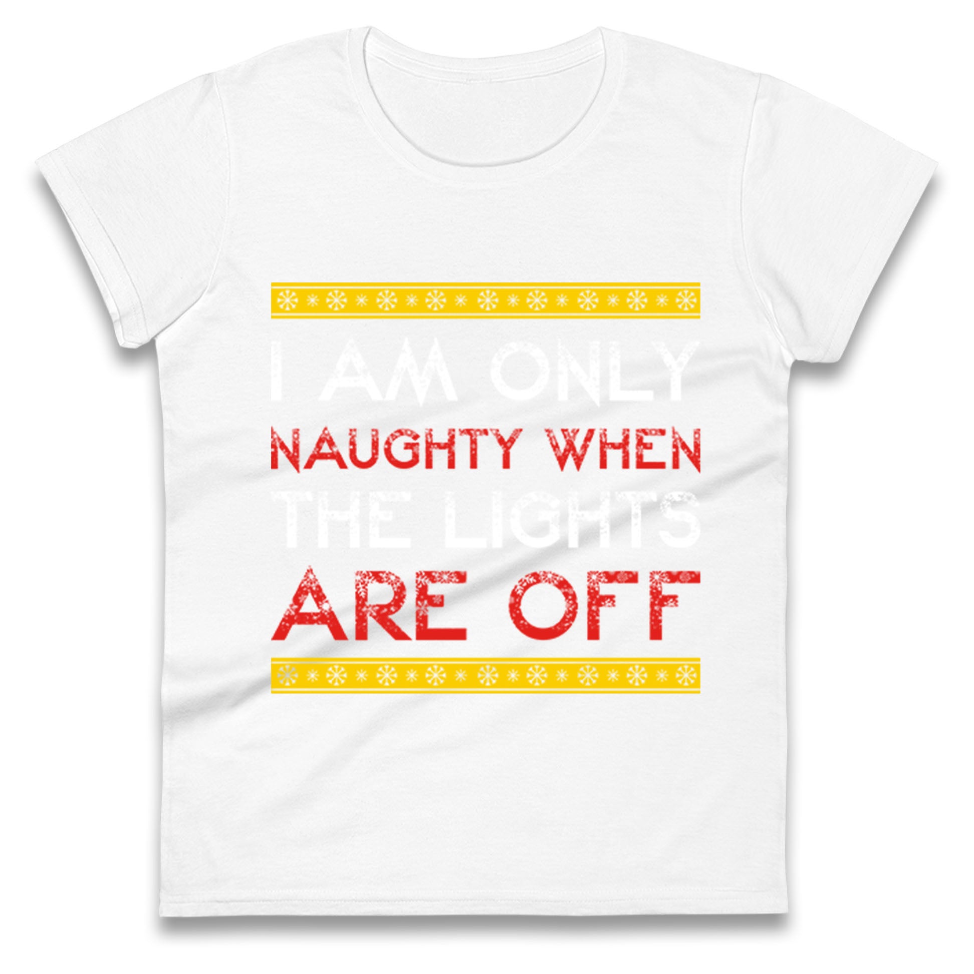 naughty christmas womens t shirt