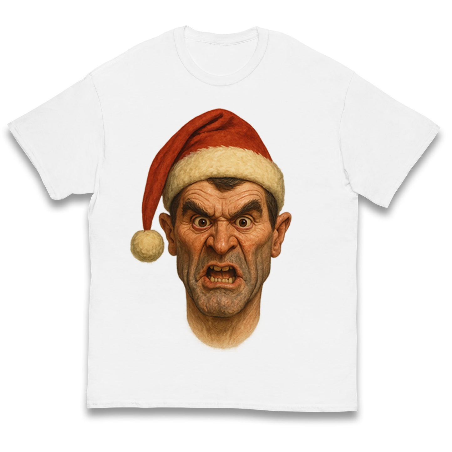 Roy Keane Spitting Image Christmas Kids T Shirt