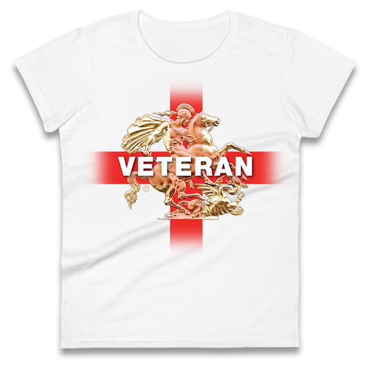 Veteran St George & The Dragon Womens Tee Top