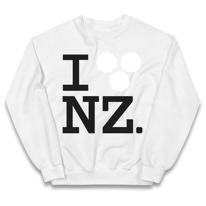 I Love NZ Orlando Bloom Huffer Kids Jumper