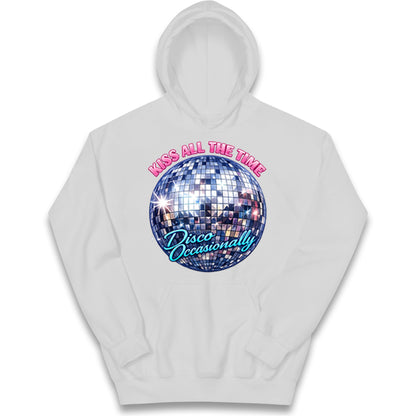 Kiss All The Time Disco Occasionally Kids Hoodie