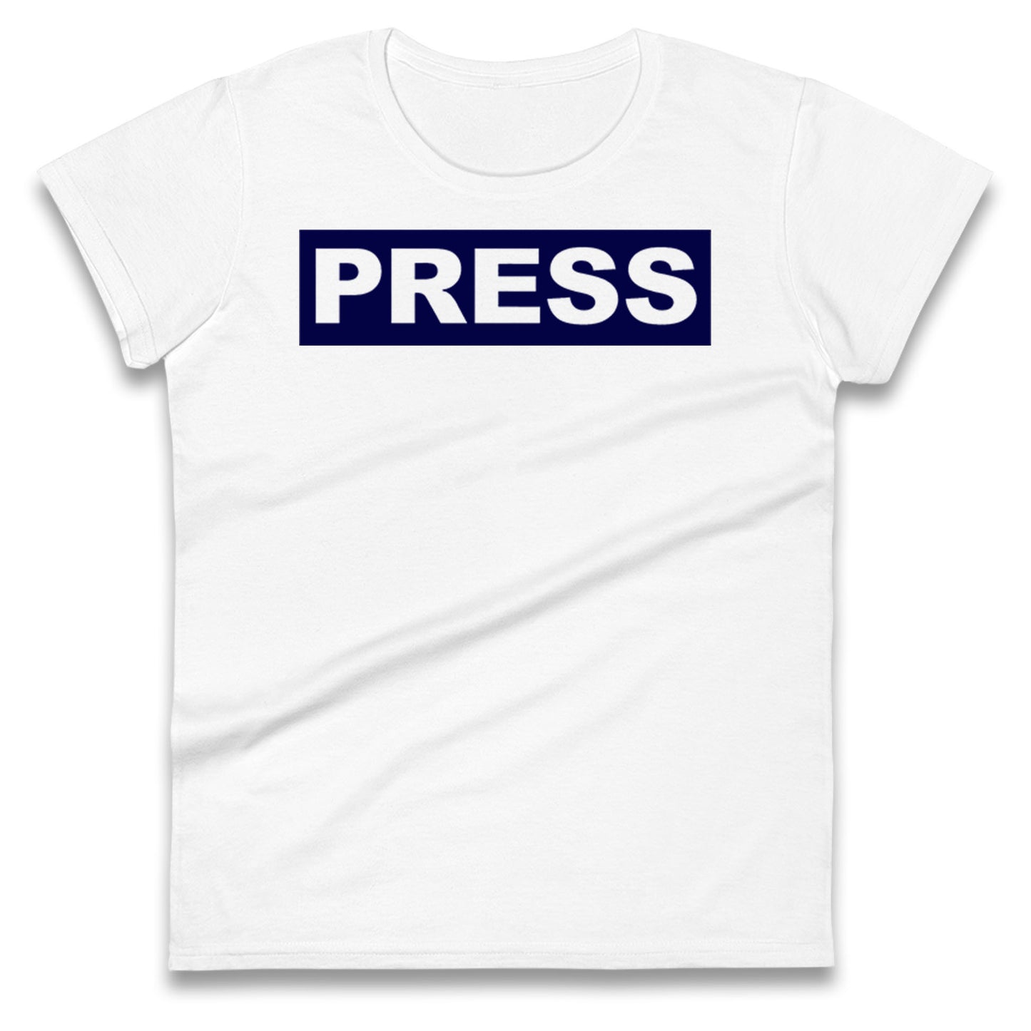PRESS Palestine Inspired By Journalist Motaz Azaiza Ladies T Shirt