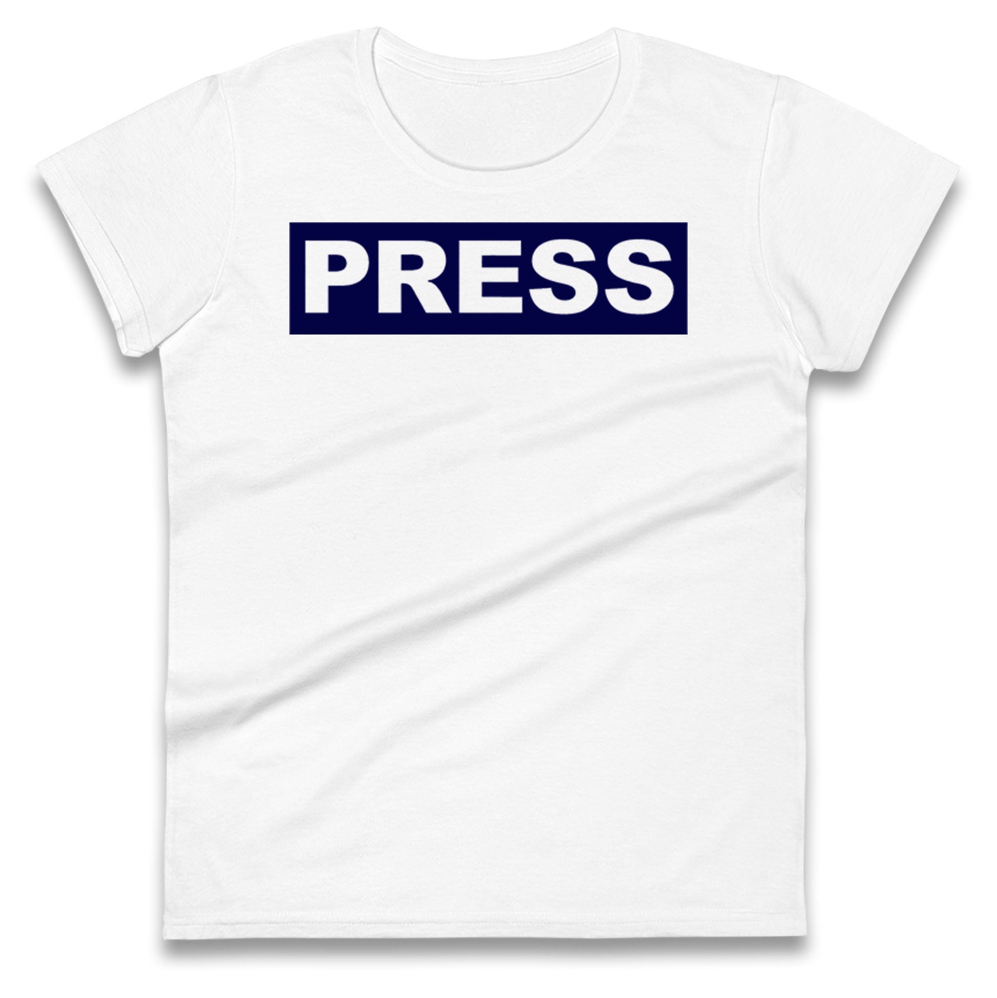 PRESS Palestine Inspired By Journalist Motaz Azaiza Ladies T Shirt