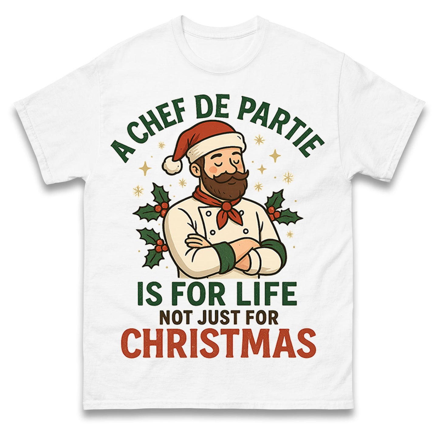 Chef De Partie Christmas T Shirt