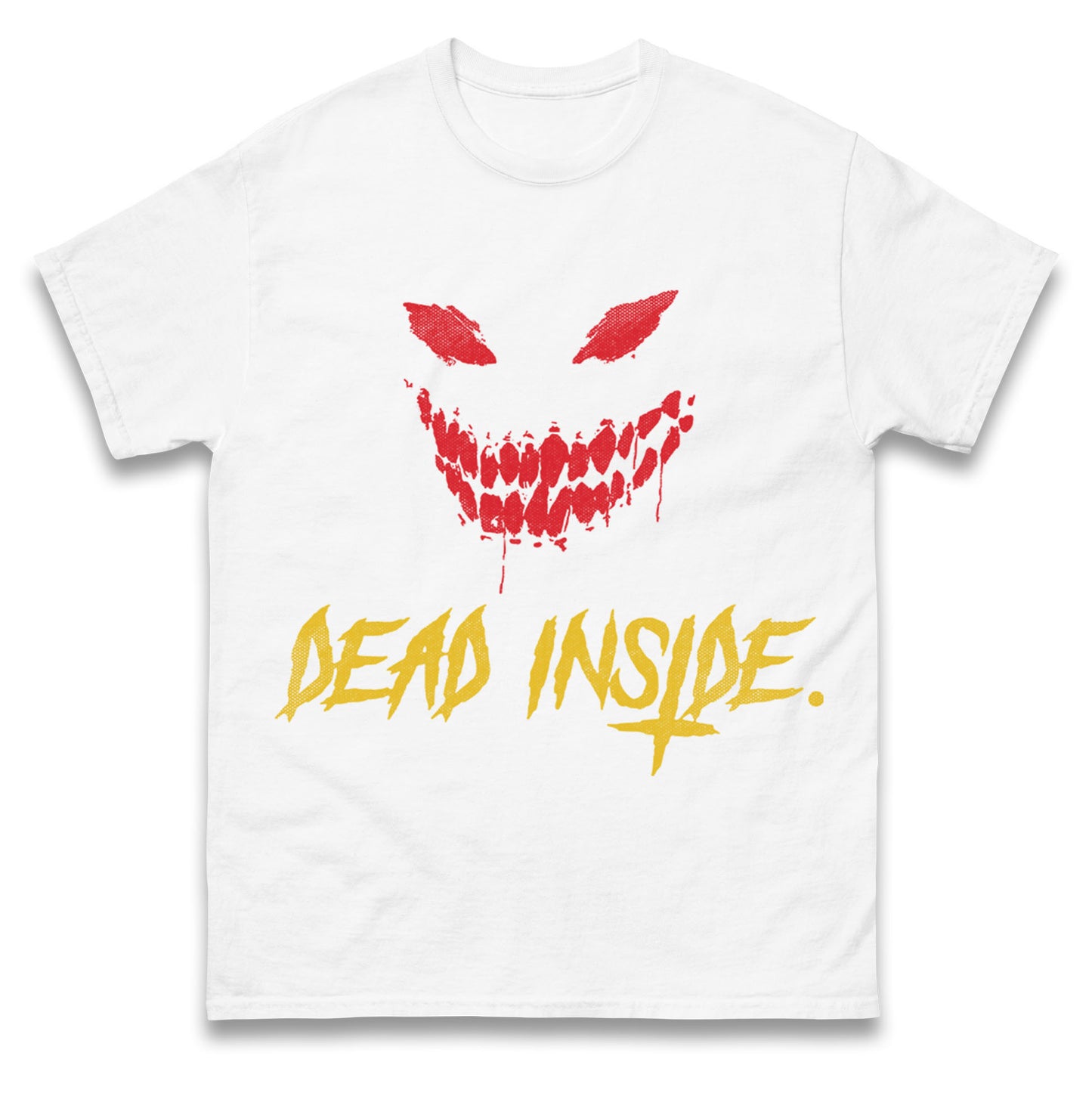 Horror Face Dead Inside Halloween t shirt