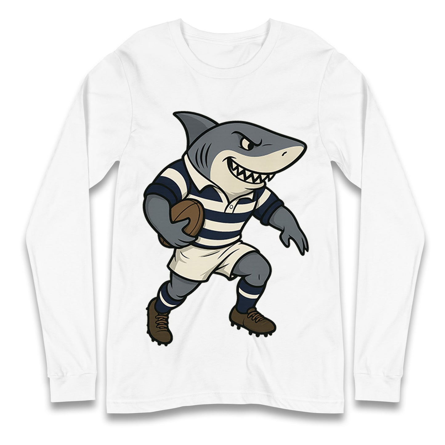 Retro Sale Sharks Rugby Union Longsleeve T Shirt