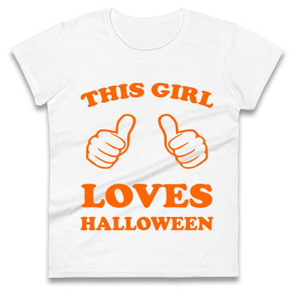 This Girl Loves Halloween t shirt
