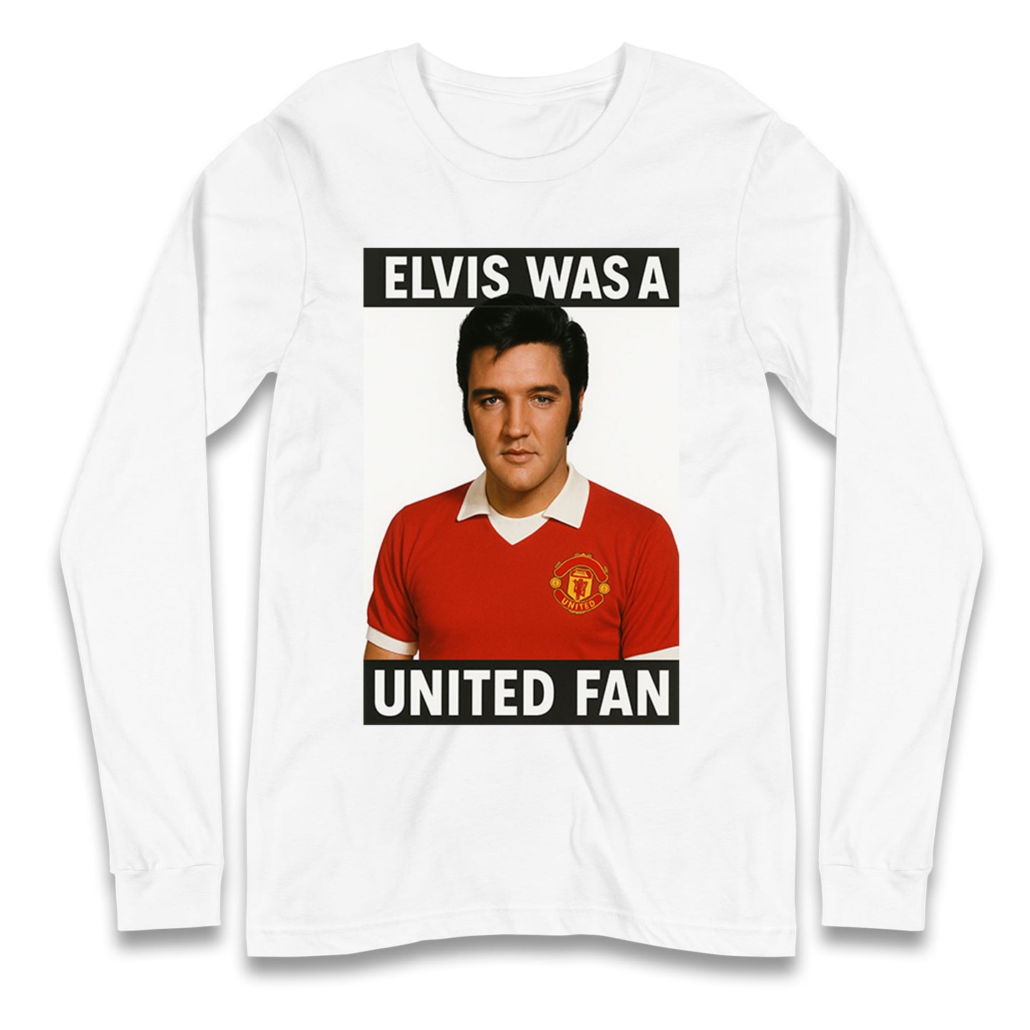 Elvis Presley Mnchester United Longsleeve T Shirt