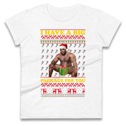 barry wood christmas womens t shirt