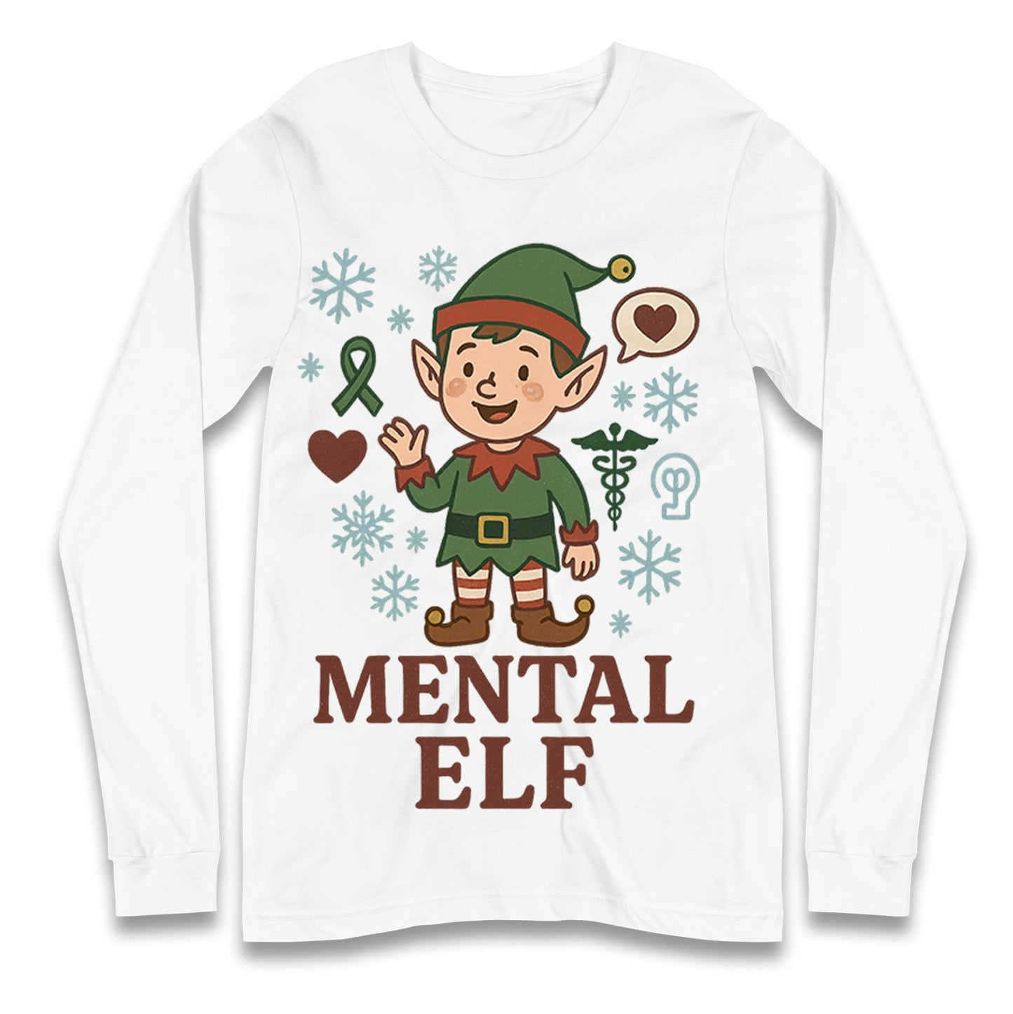 Mental Health Christmas Longsleeve T Shirt 