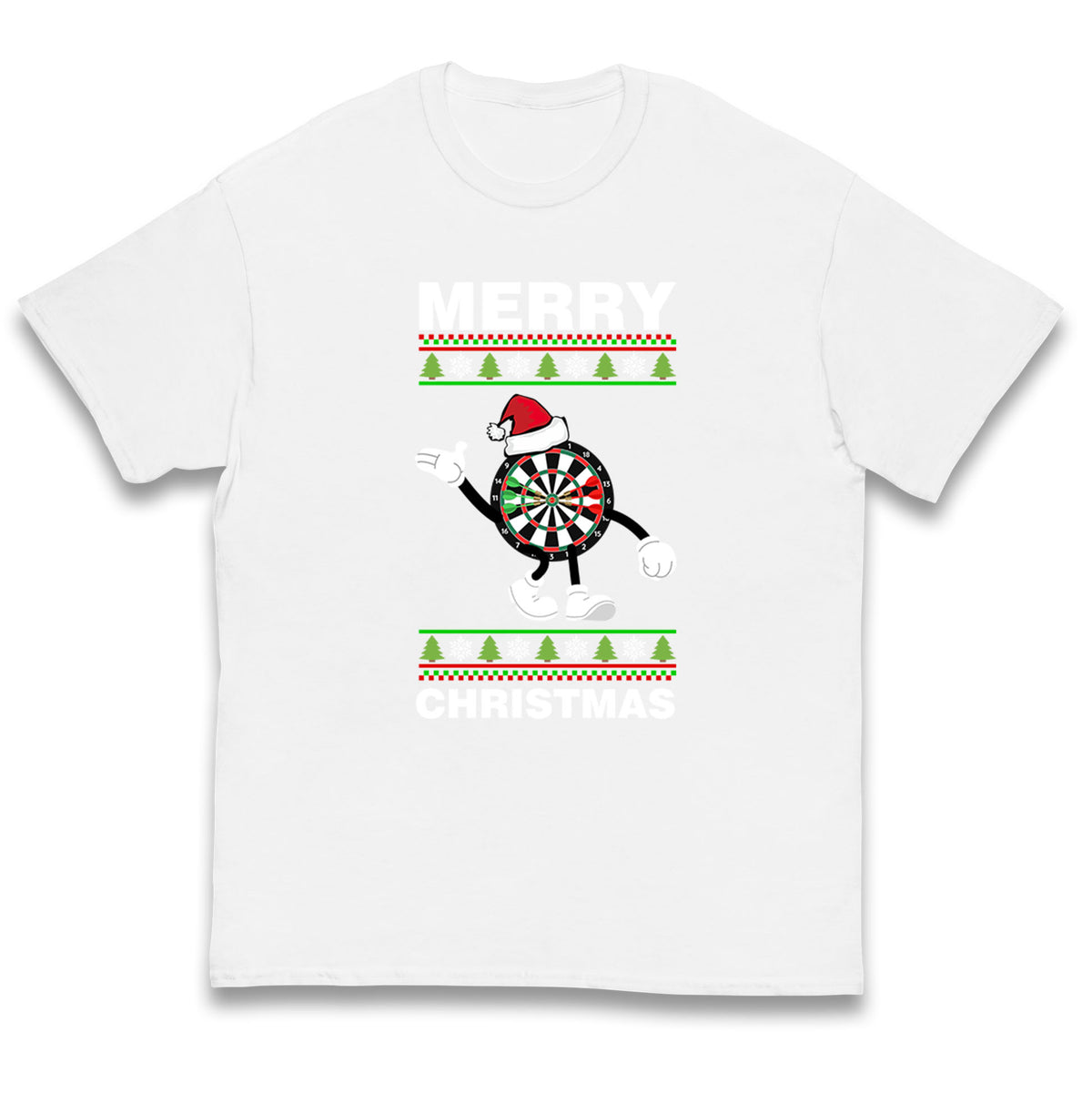dartboard christmas santa costume t shirt