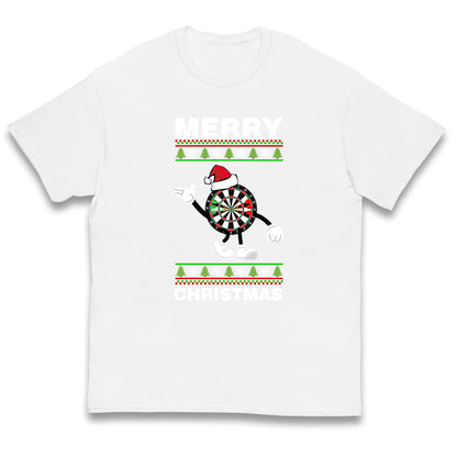 dartboard christmas santa costume t shirt
