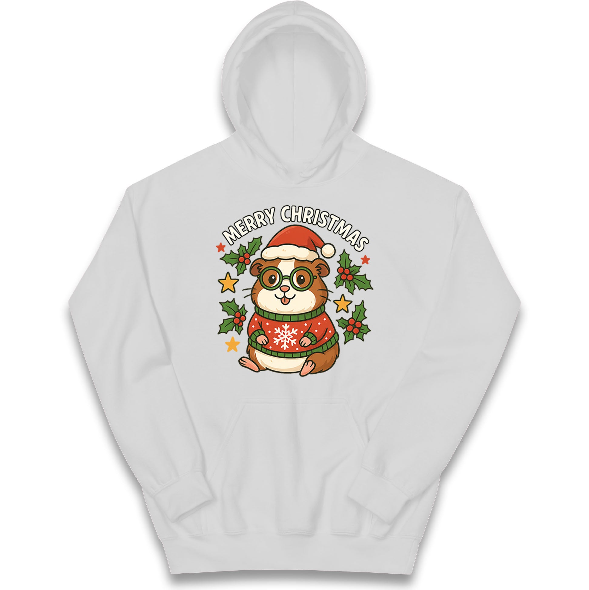 Guinea Pig Christmas Kids Hoodie