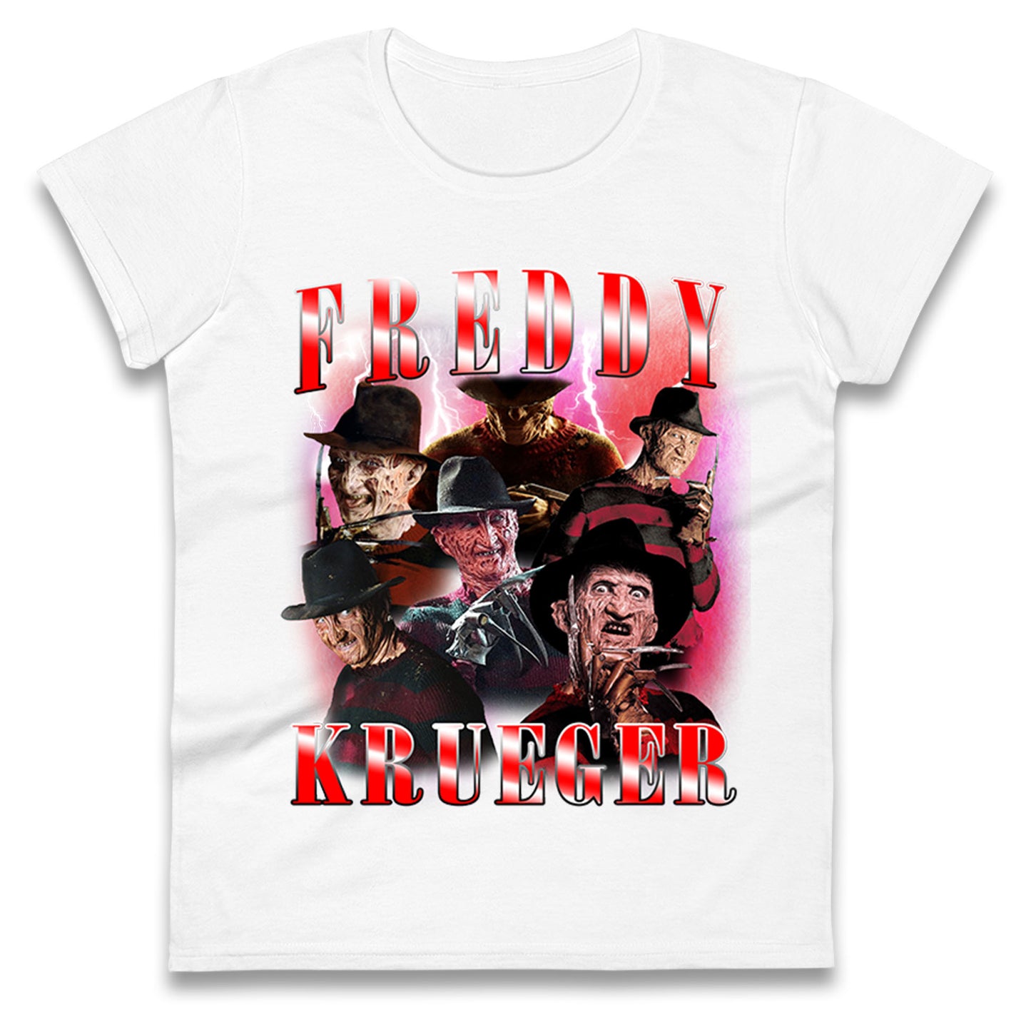 Freddy Krueger Scary Halloween Bootleg Womens t shirt