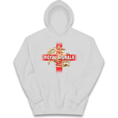 Royal Signals St George and The Dragon Kids Hoodie