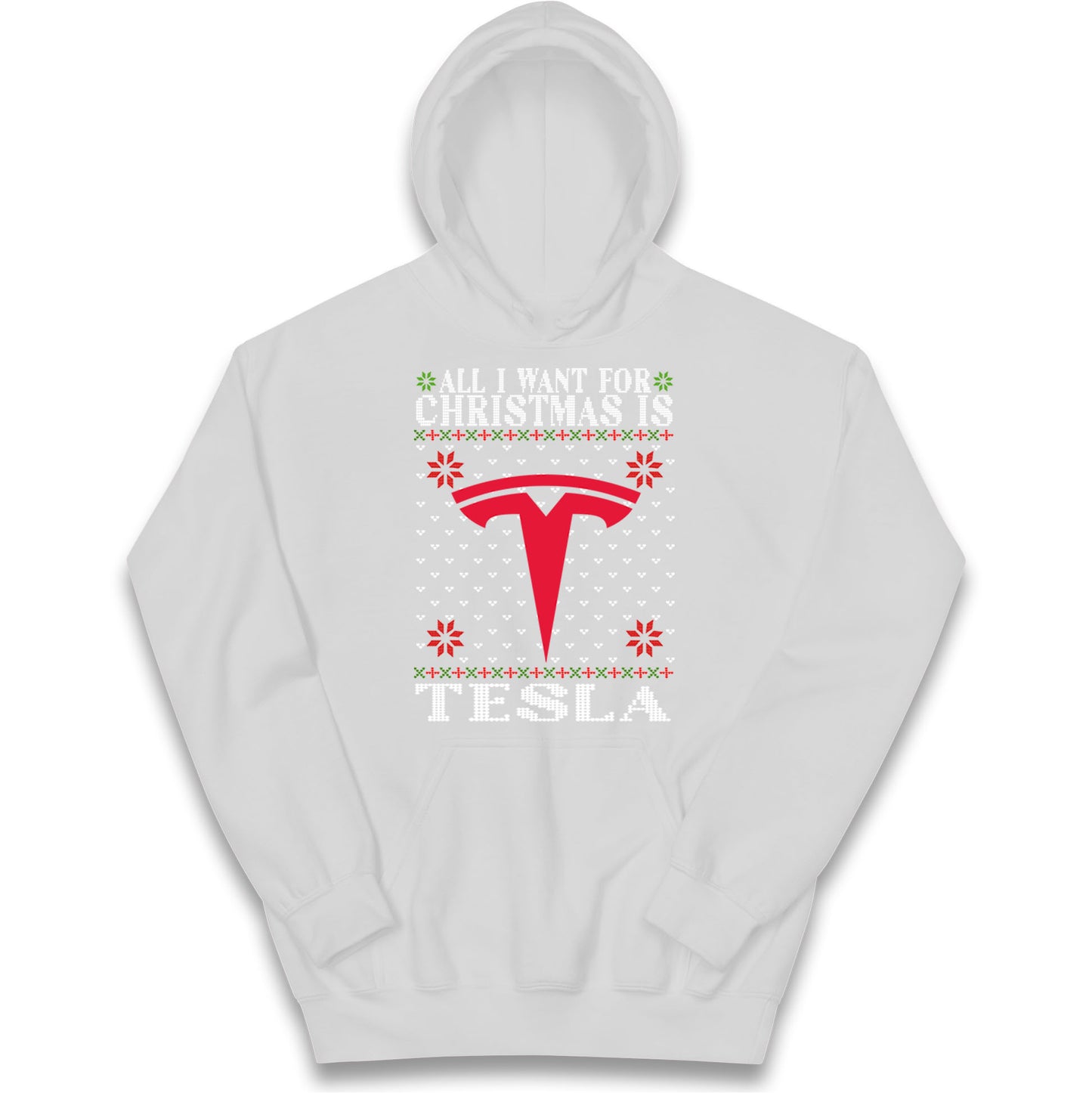 tesla christmas hoodie