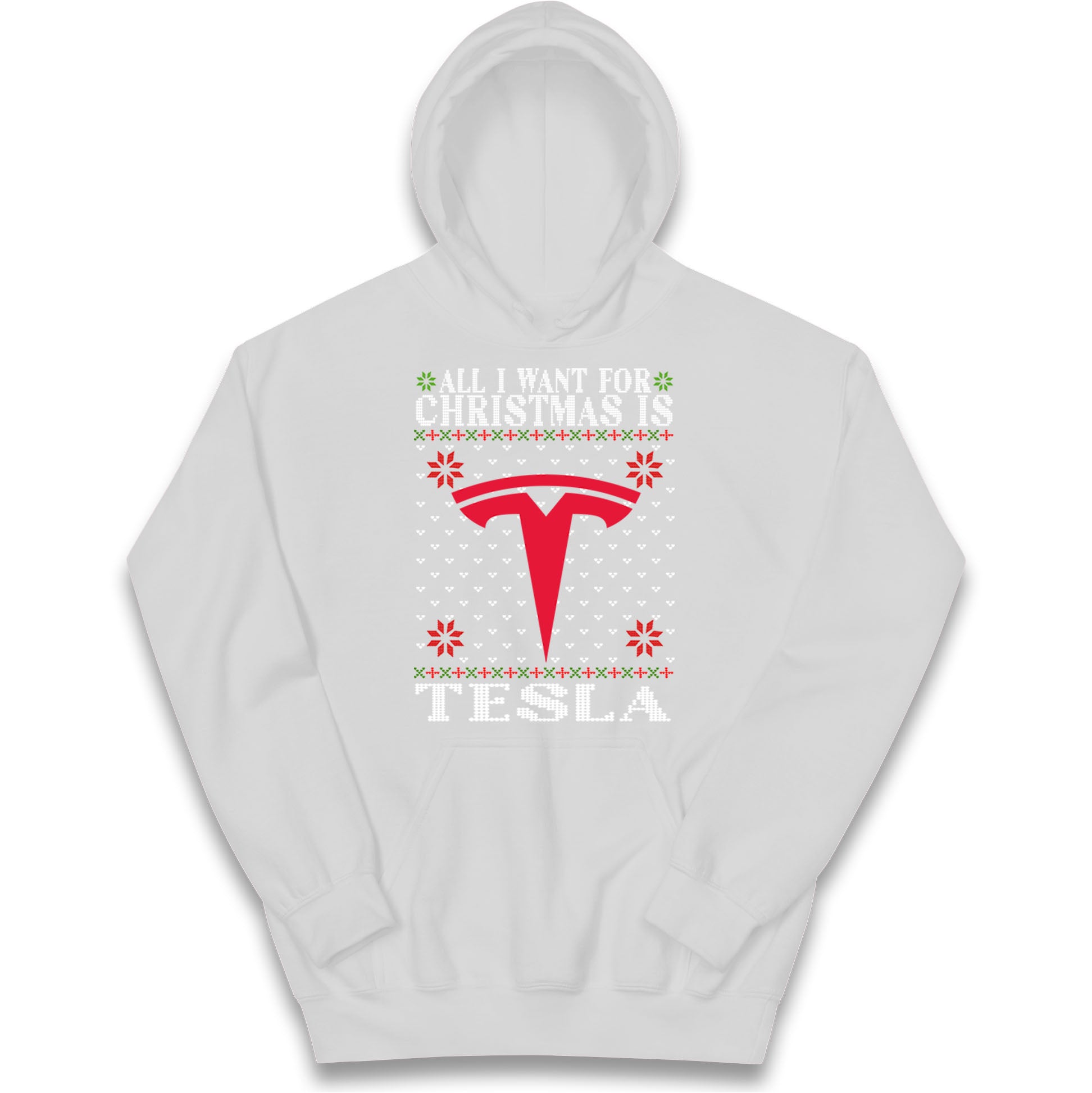 tesla christmas hoodie