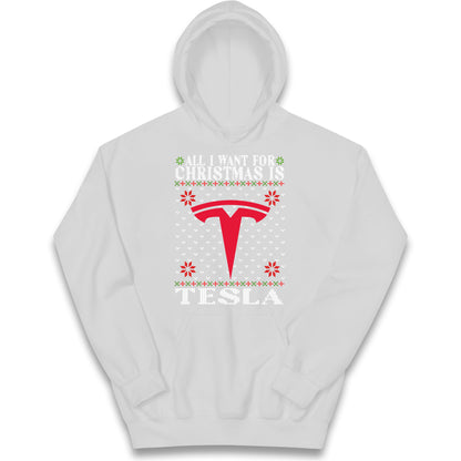 tesla christmas hoodie