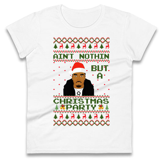 tupac shakur christmas womens t shirt