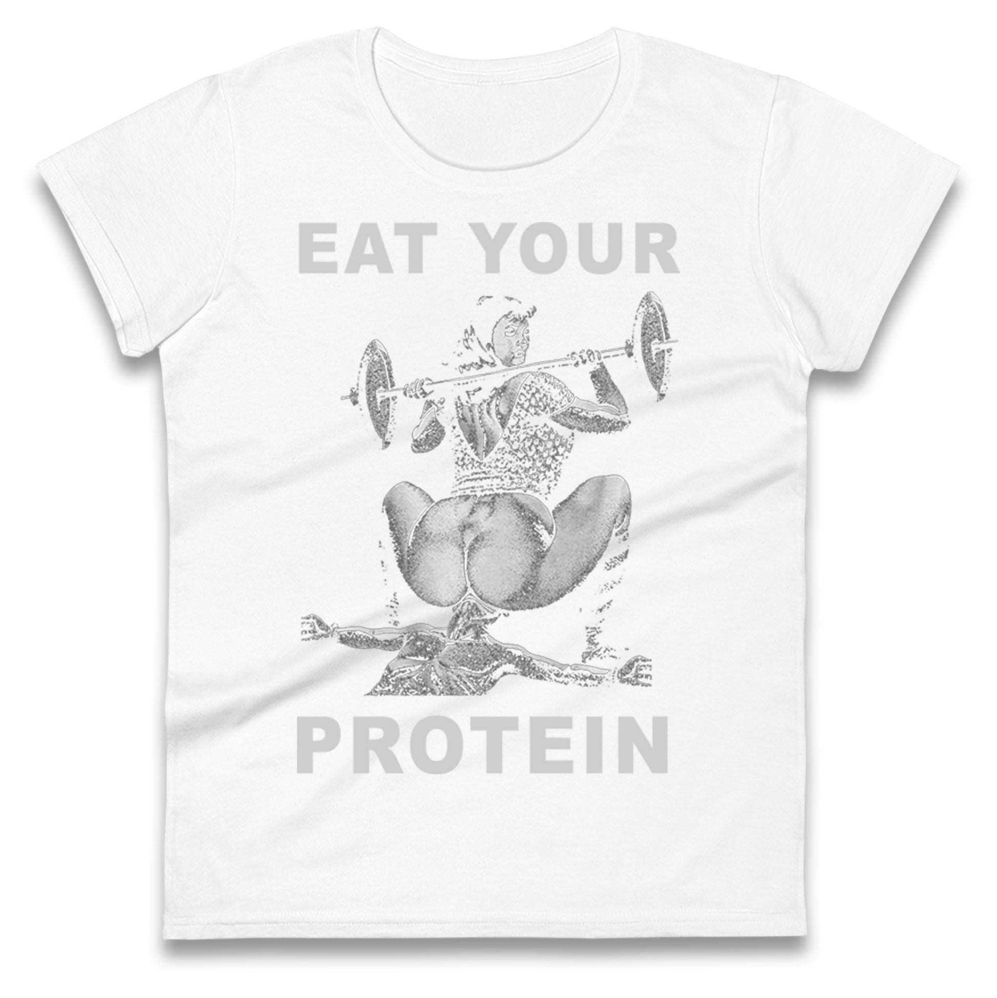 Breakfast Of Champions Eat Your Protein SarcasticLadies T Shirt