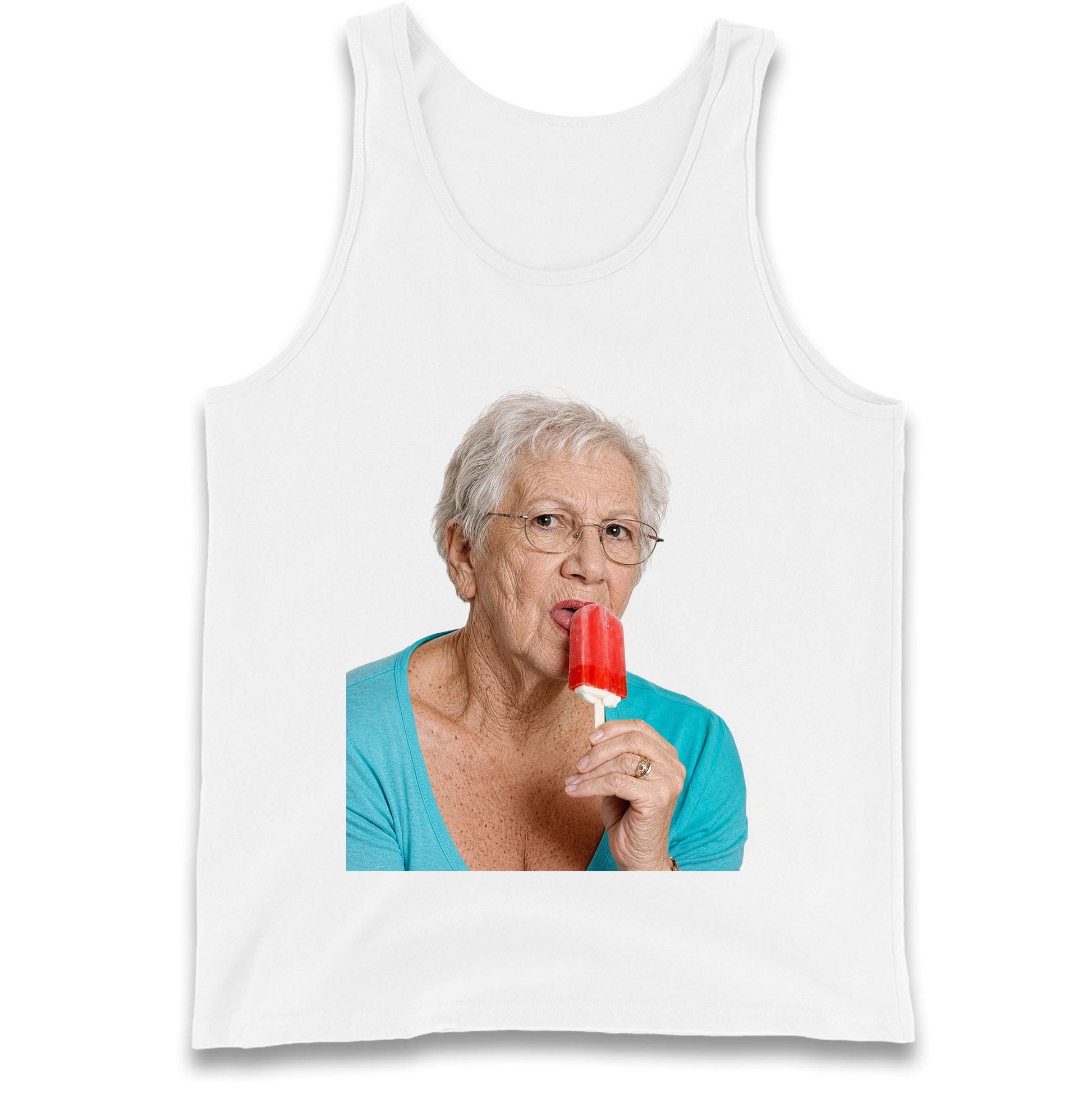 Grandma Licking Lollipop Seductively Tank Top