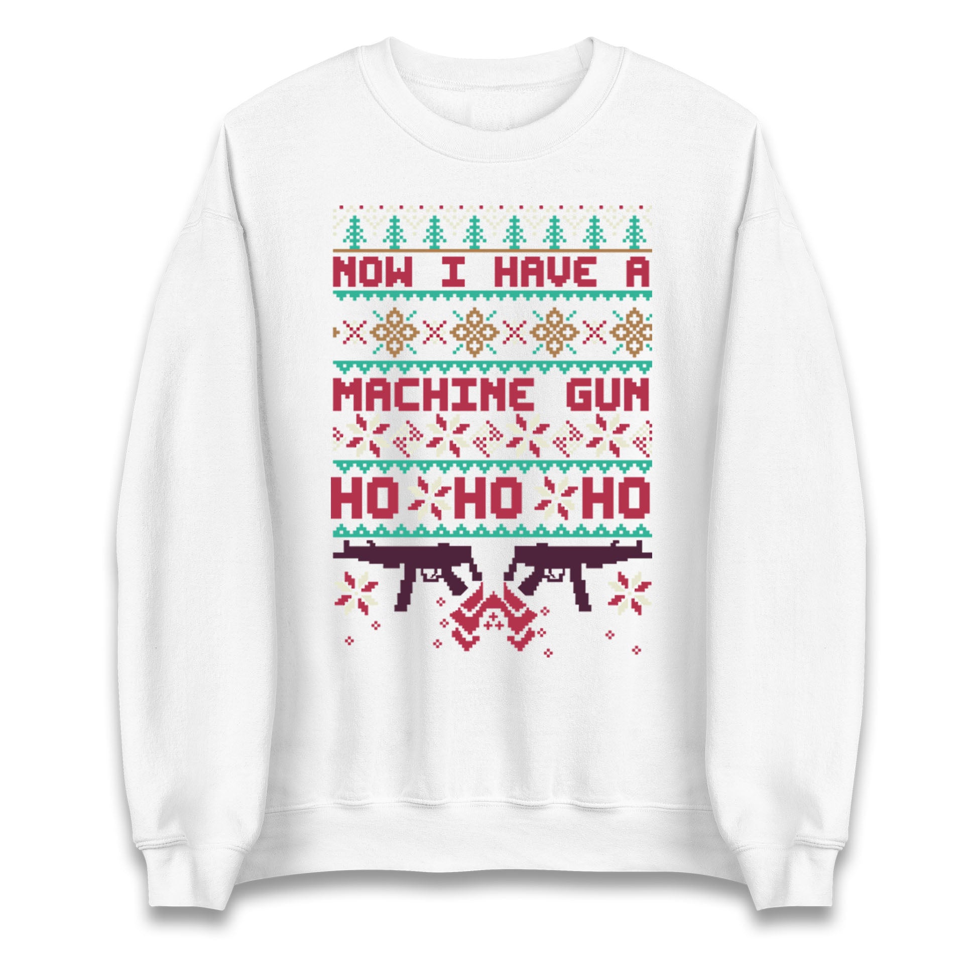 Now I Have A Machine Gun Christmas Jumper
