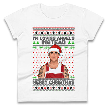 Robbie Williams Christmas Ladies T Shirt