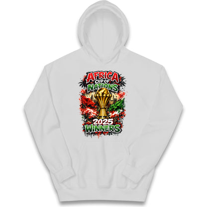 Morocco Africa Cup Of Nations Winners 2025 Kids Hoodie