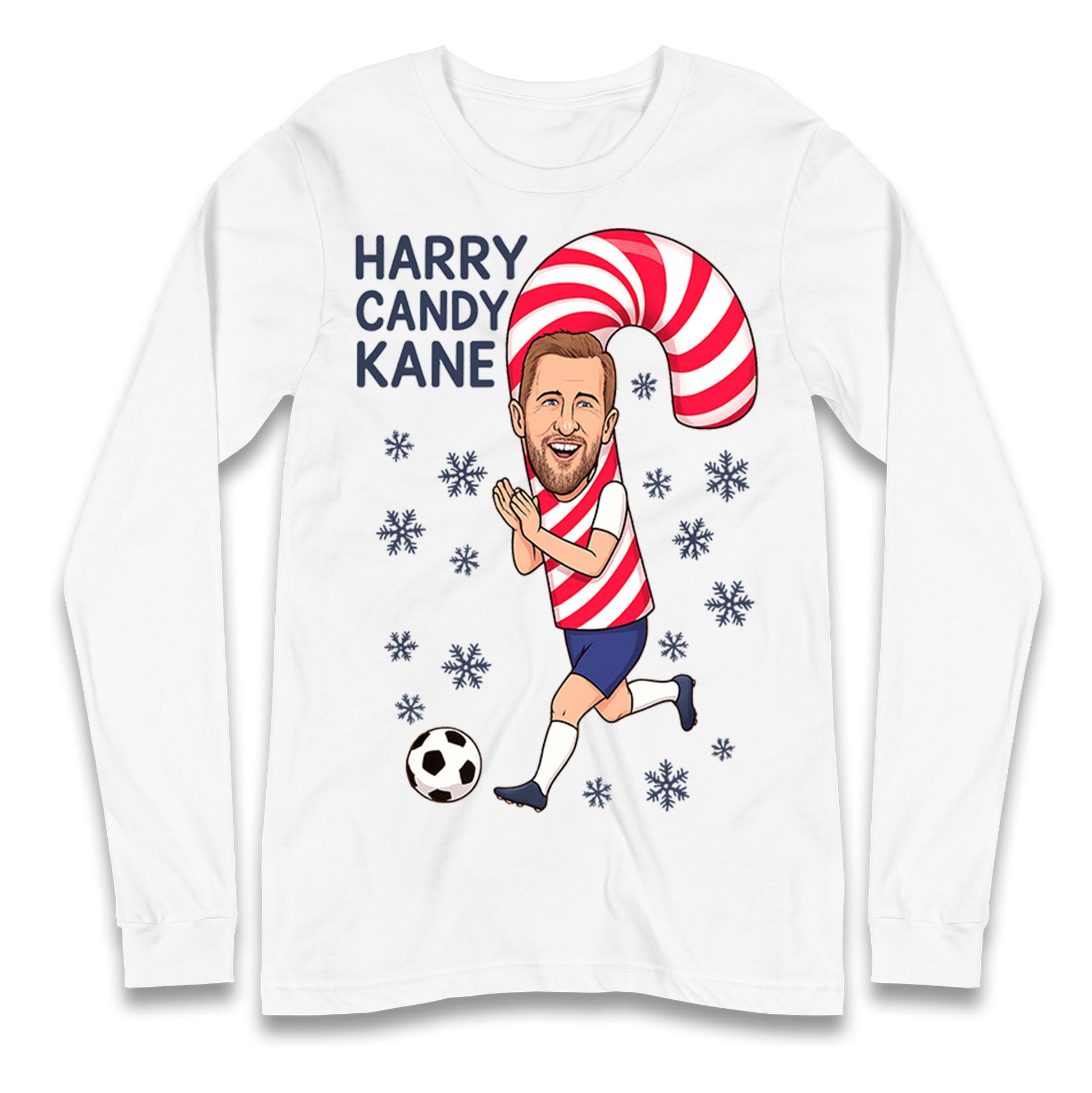 Harry Kane Christmas Longsleeve T Shirt