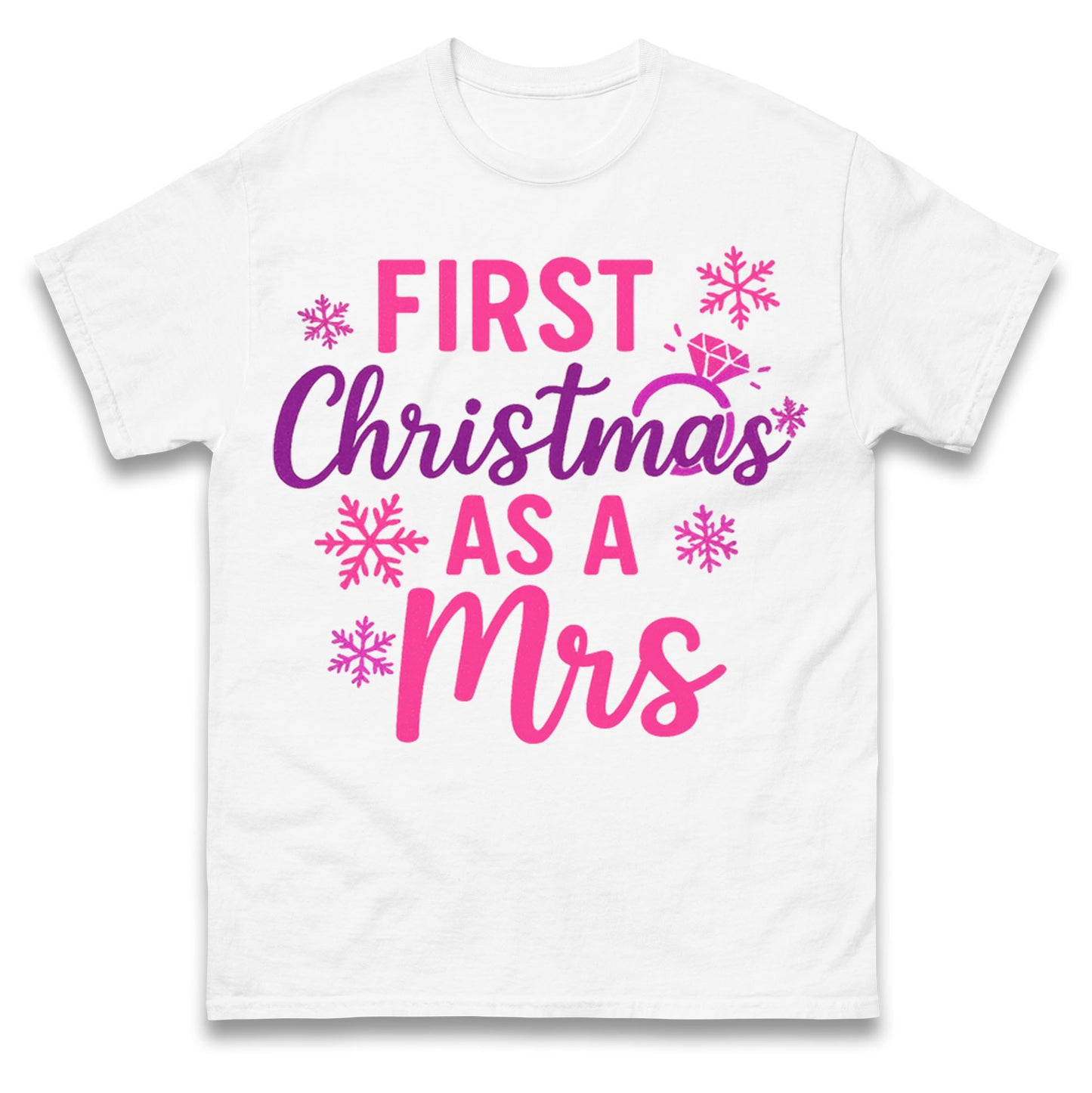 First Christmas As A Mrs T Shirt