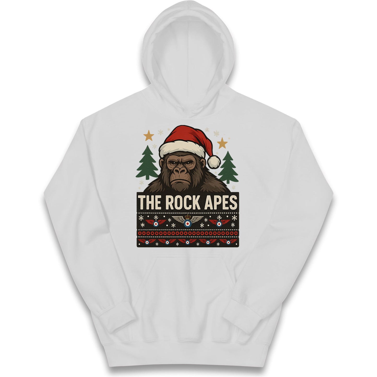 The Rock Apes RAF Regiment Christmas Kids Hoodie
