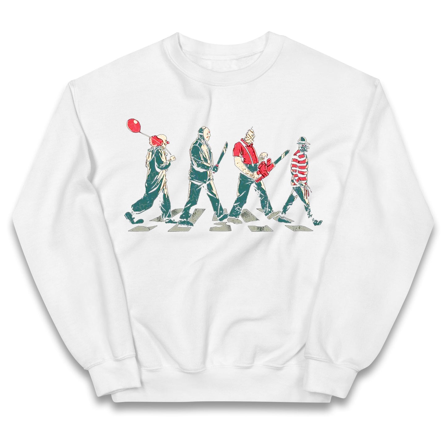 Horror Characters Friends Spoof Halloween Kids Jumper