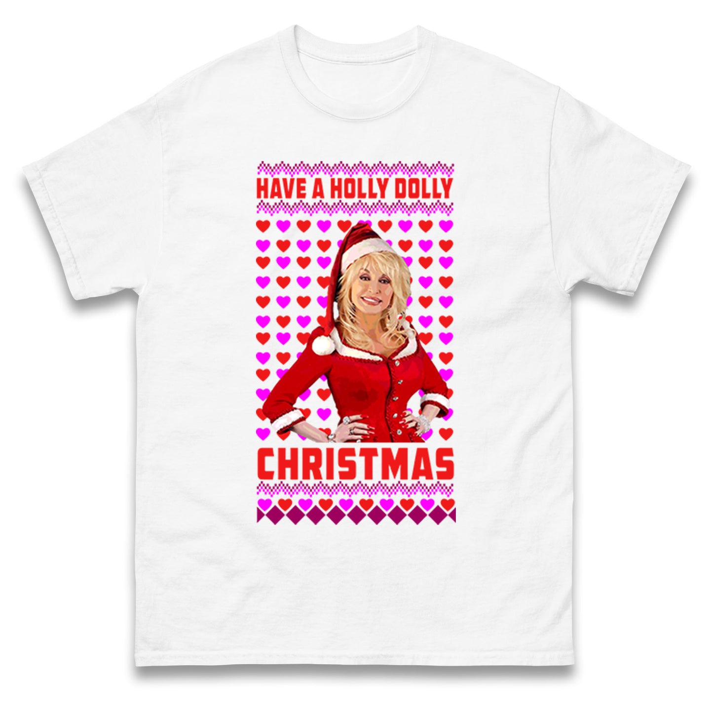 Merry Christmas Dolly Parton Mens Tee Top