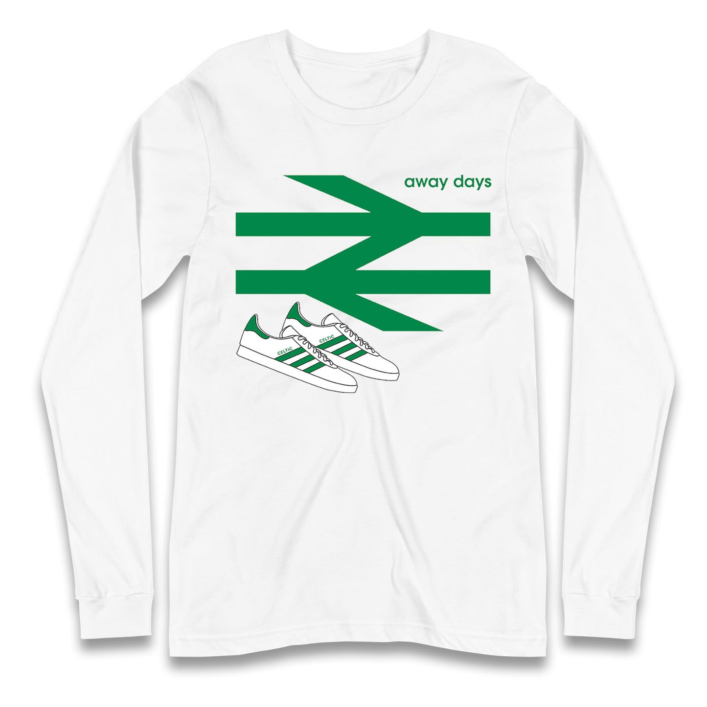 Away Days Celtic Football Club Supporter Long Sleeve T Shirt