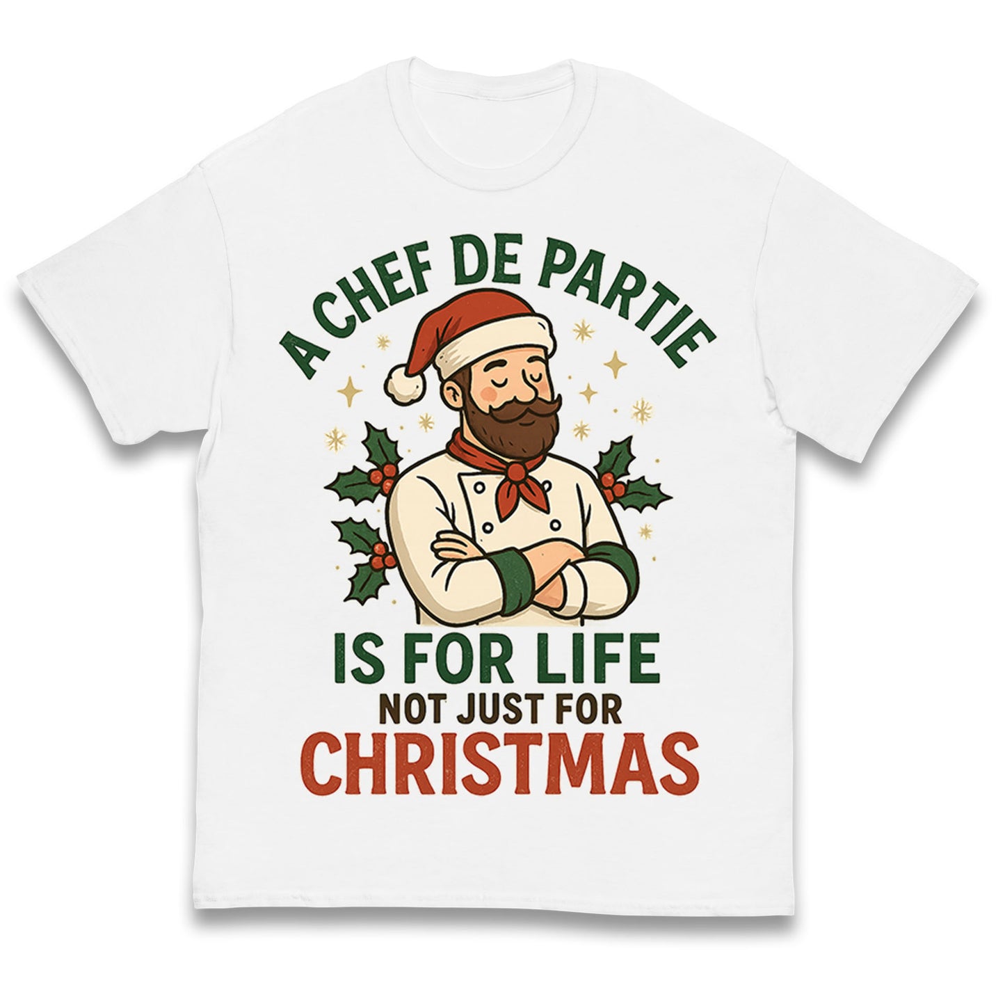Chef De Partie Christmas Kids T Shirt