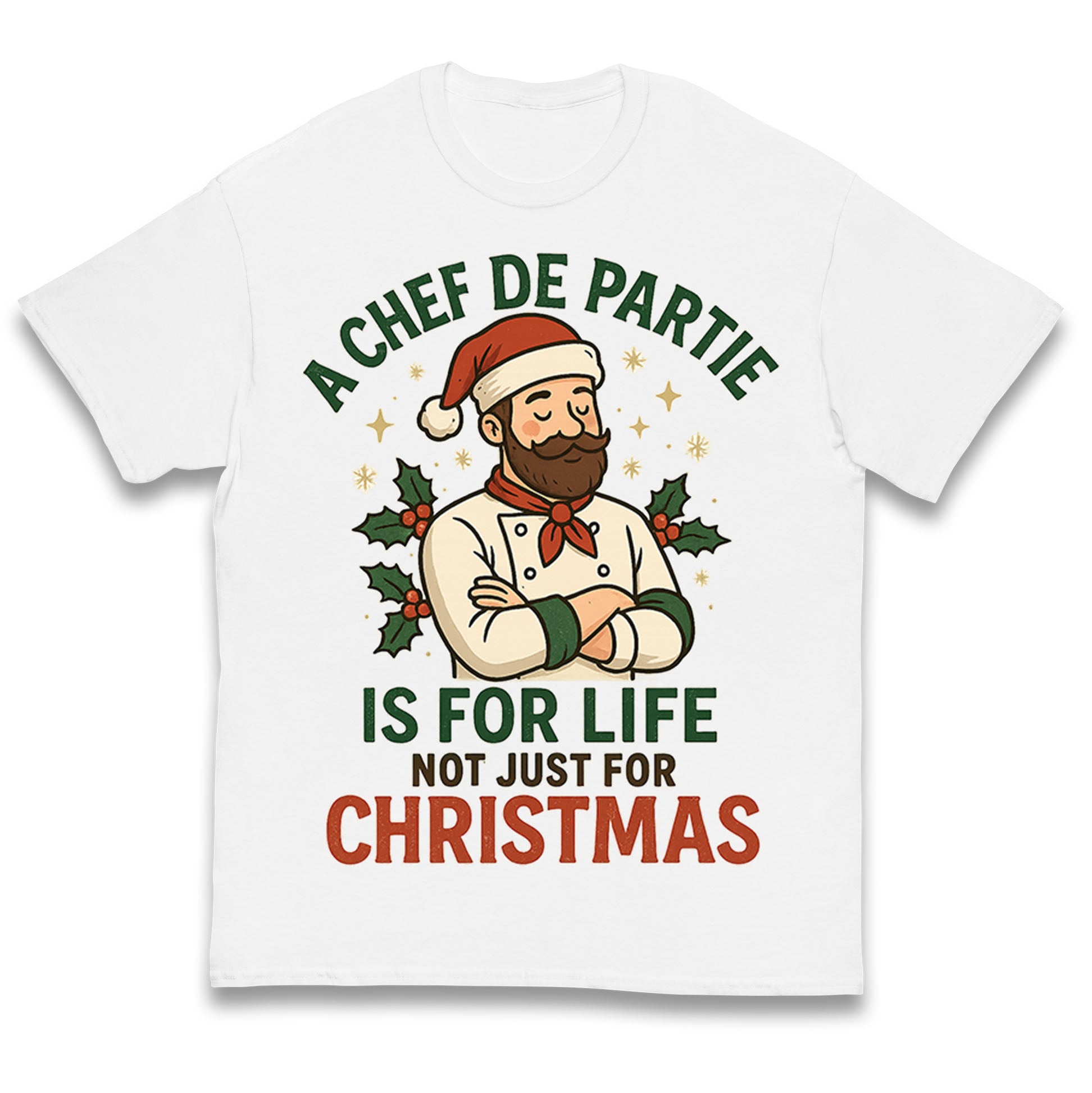 Chef De Partie Christmas Kids T Shirt