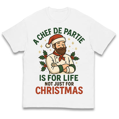 Chef De Partie Christmas Kids T Shirt