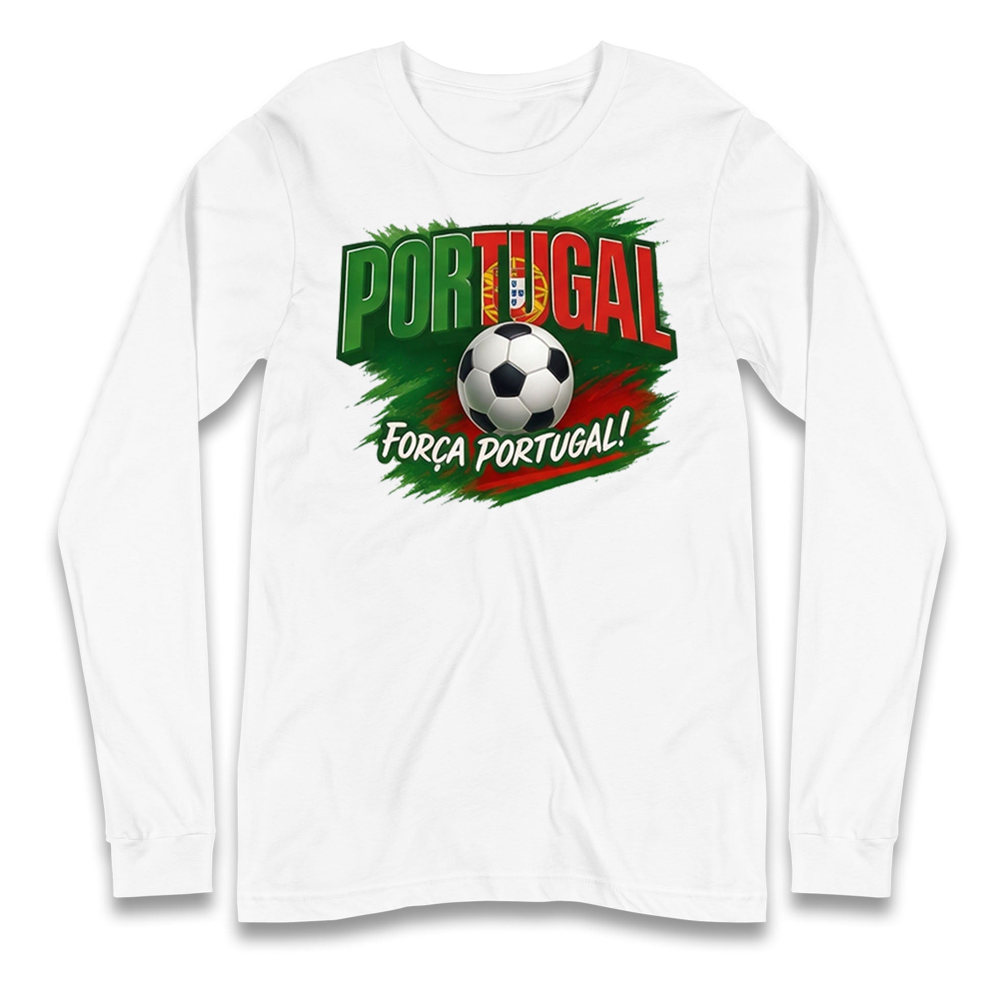 Portugal Retro World Cup Longsleeve T Shirt