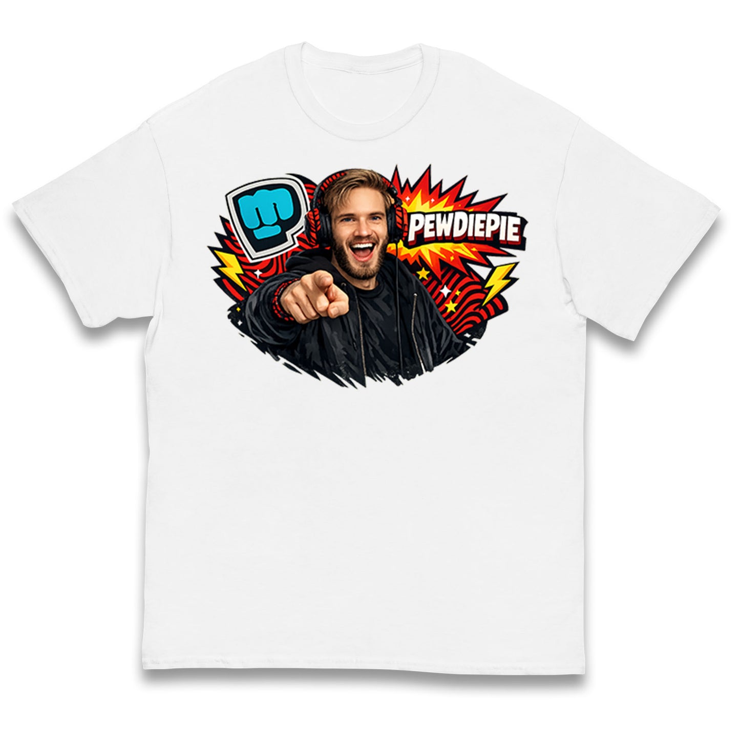 PewDiePie YouTuber Kids T Shirt 