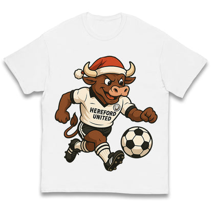 Retro Hereford Christmas Kids T Shirt