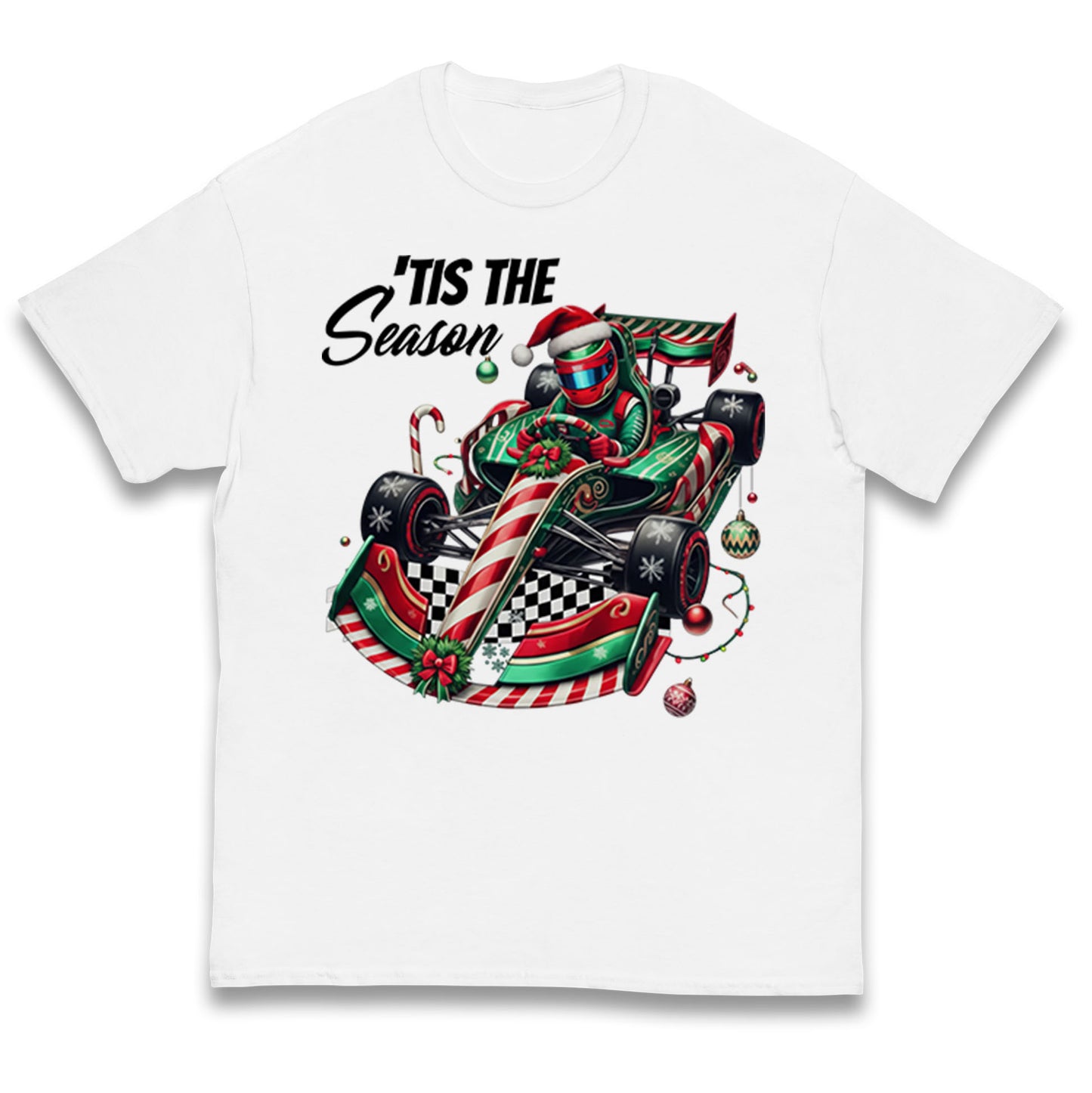 F1 Karting Tis The Season Christmas Kids T Shirt