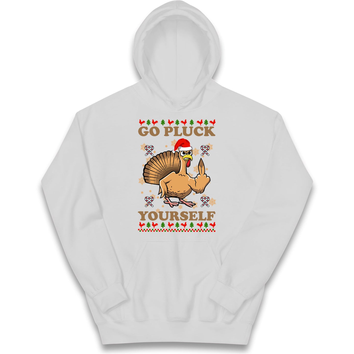 Christmas Go Pluck Yourself Funny Hoodie