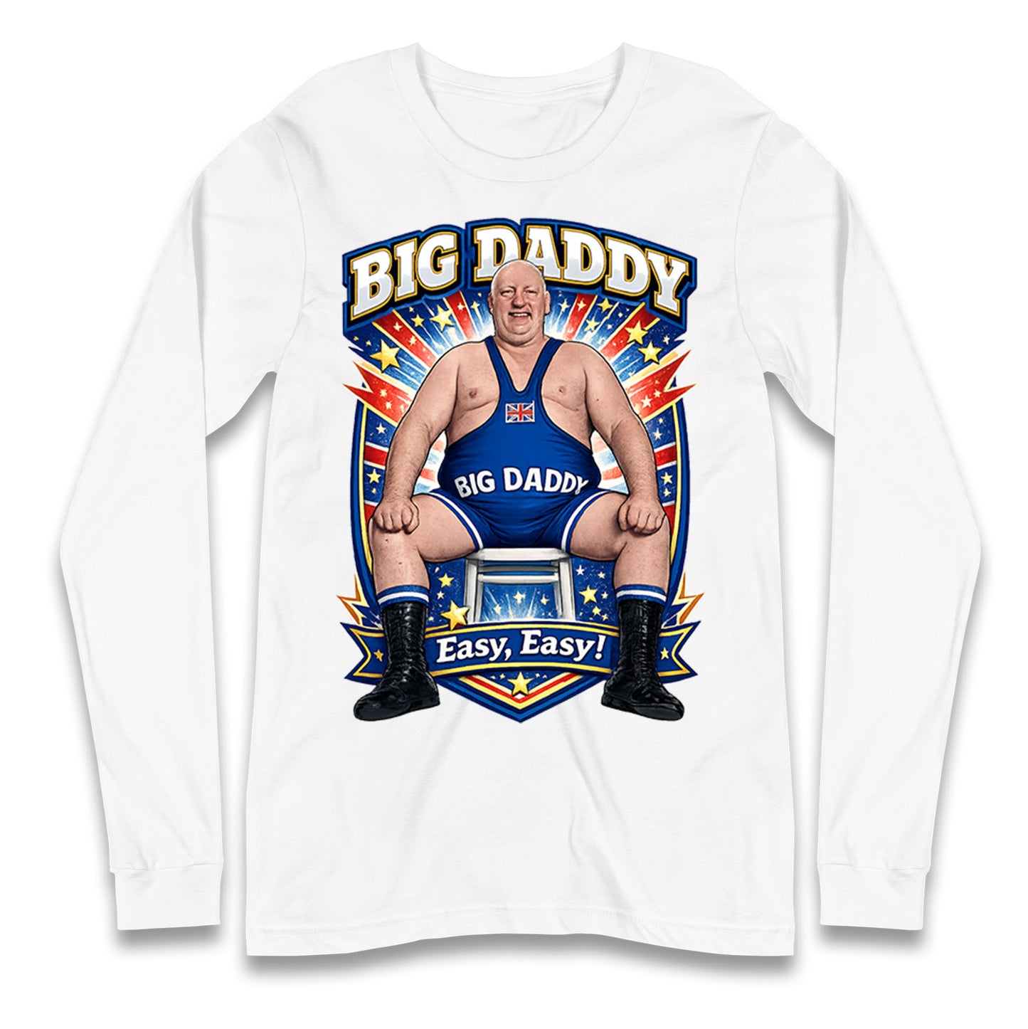 Big Daddy UK Wrestling Longsleeve T Shirt
