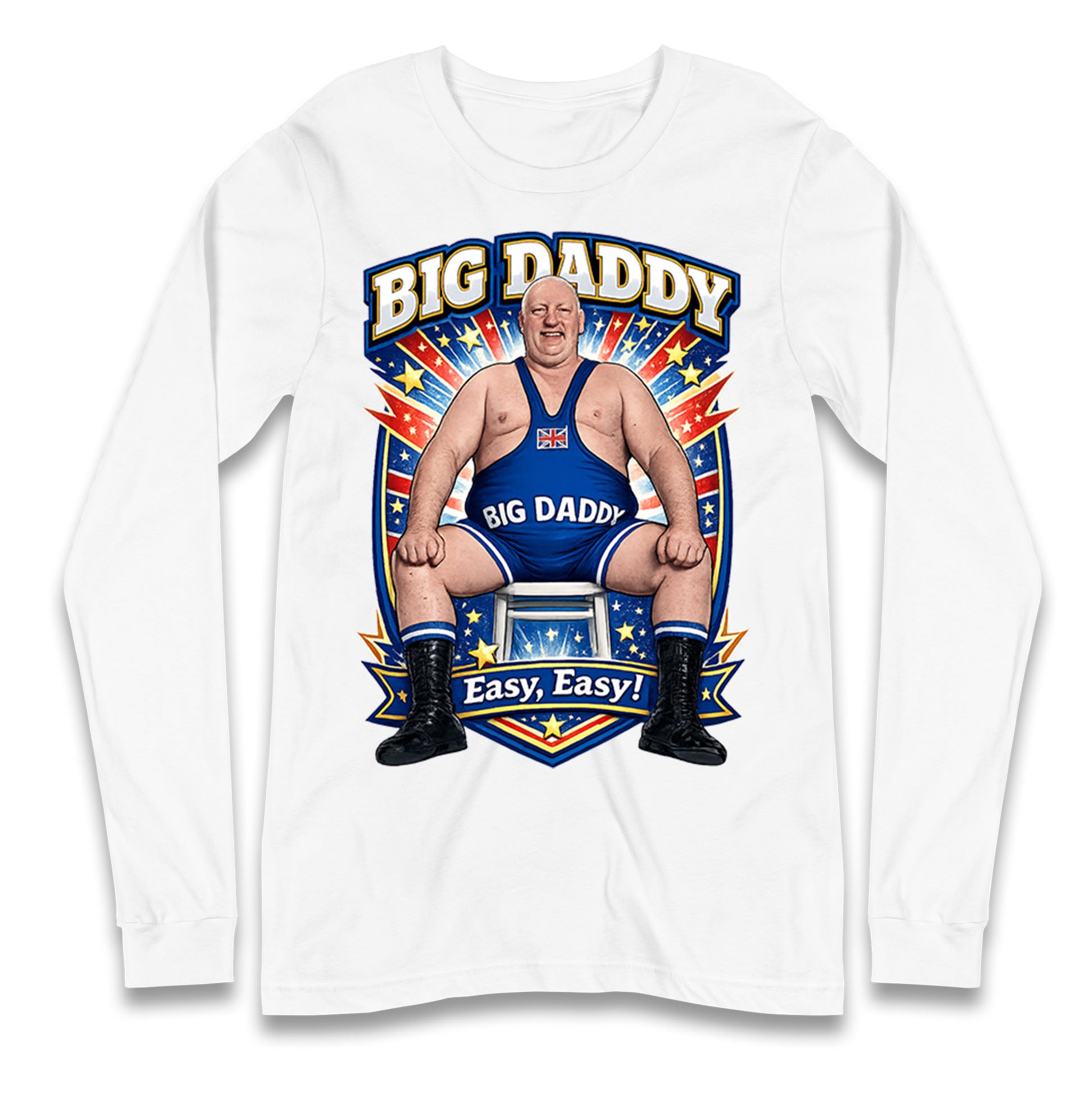 Big Daddy UK Wrestling Longsleeve T Shirt