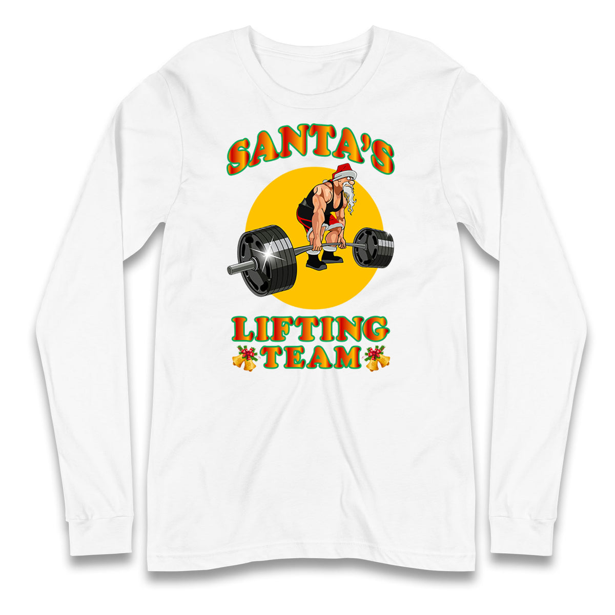 bodybuilding gym christmas long sleeve t shirt