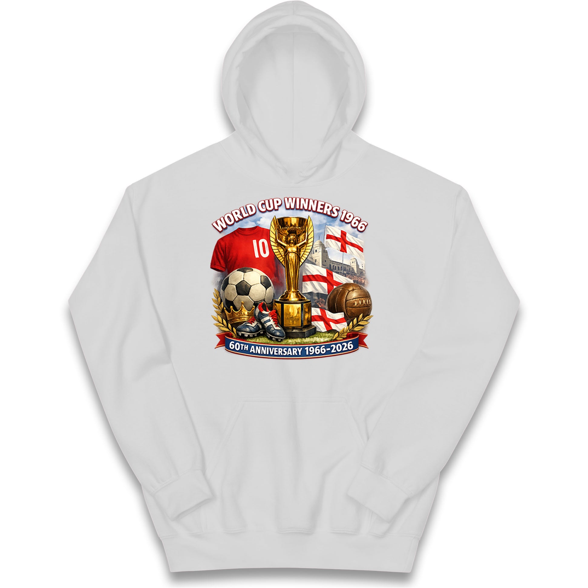 England World Cup 60th Anniversary Kids Hoodie